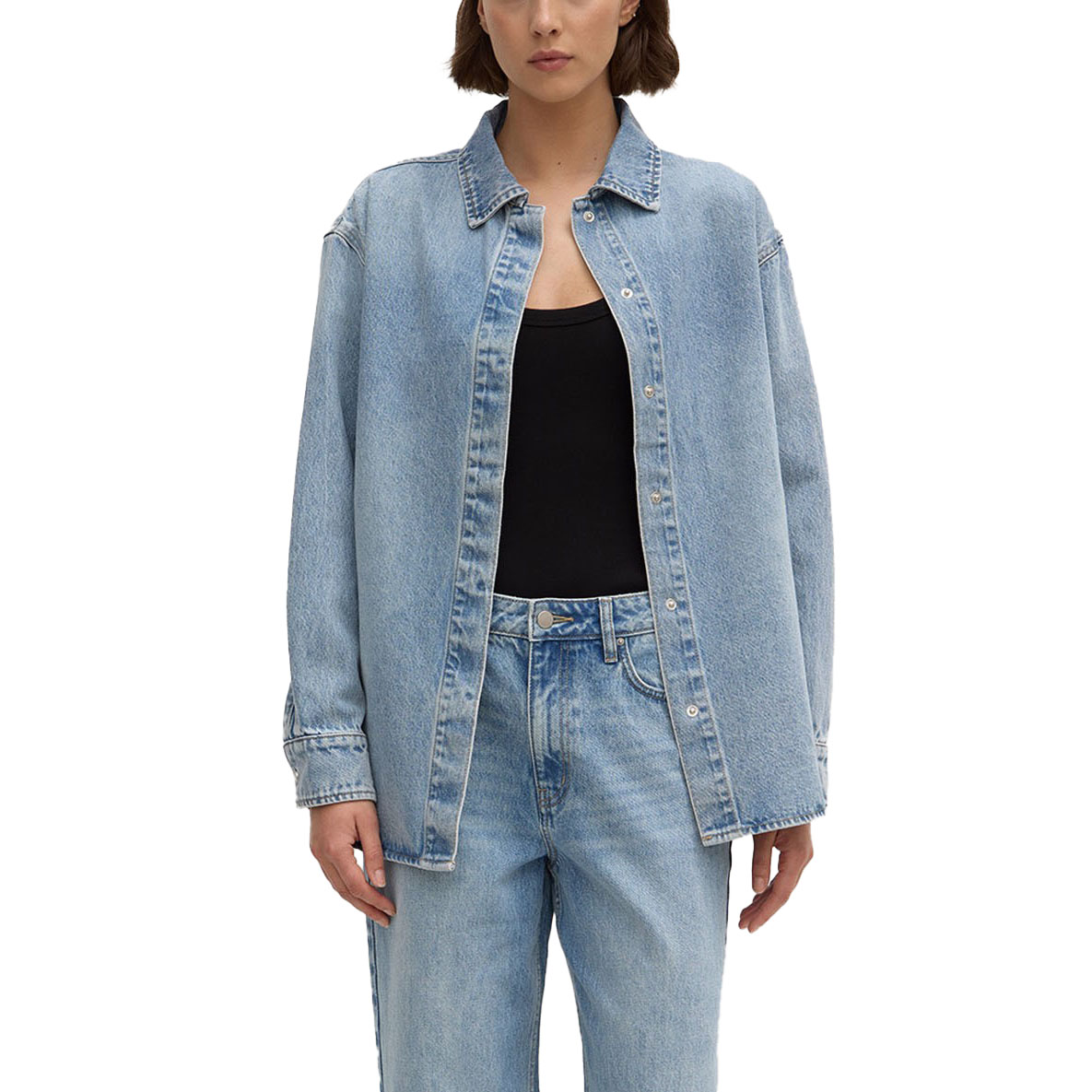 Assembly Label Rylee Denim Overshirt Indigo Fade